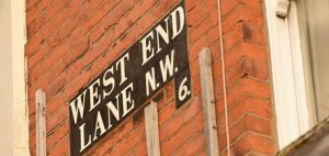 West End Lane Sign, NW6, London, Camden