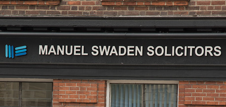 Manuel Swaden Solicitors Office Signage